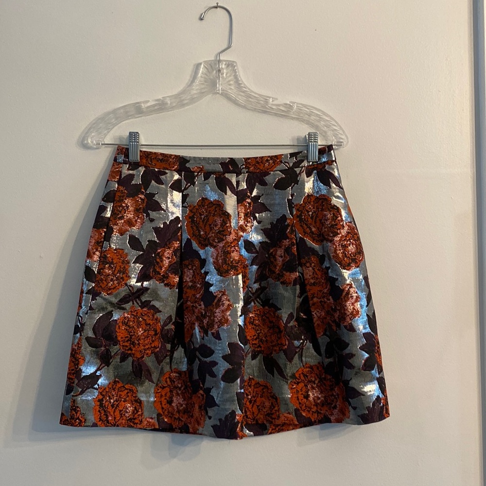 JCrew Metallic Mini Skirt